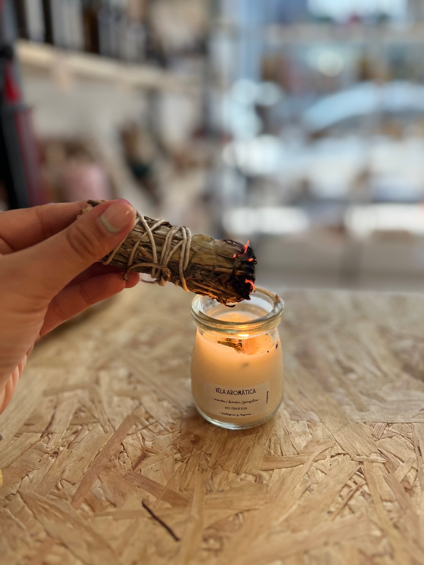 Vela de soja