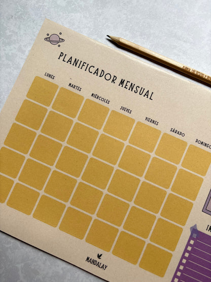 Planificador mensual A4