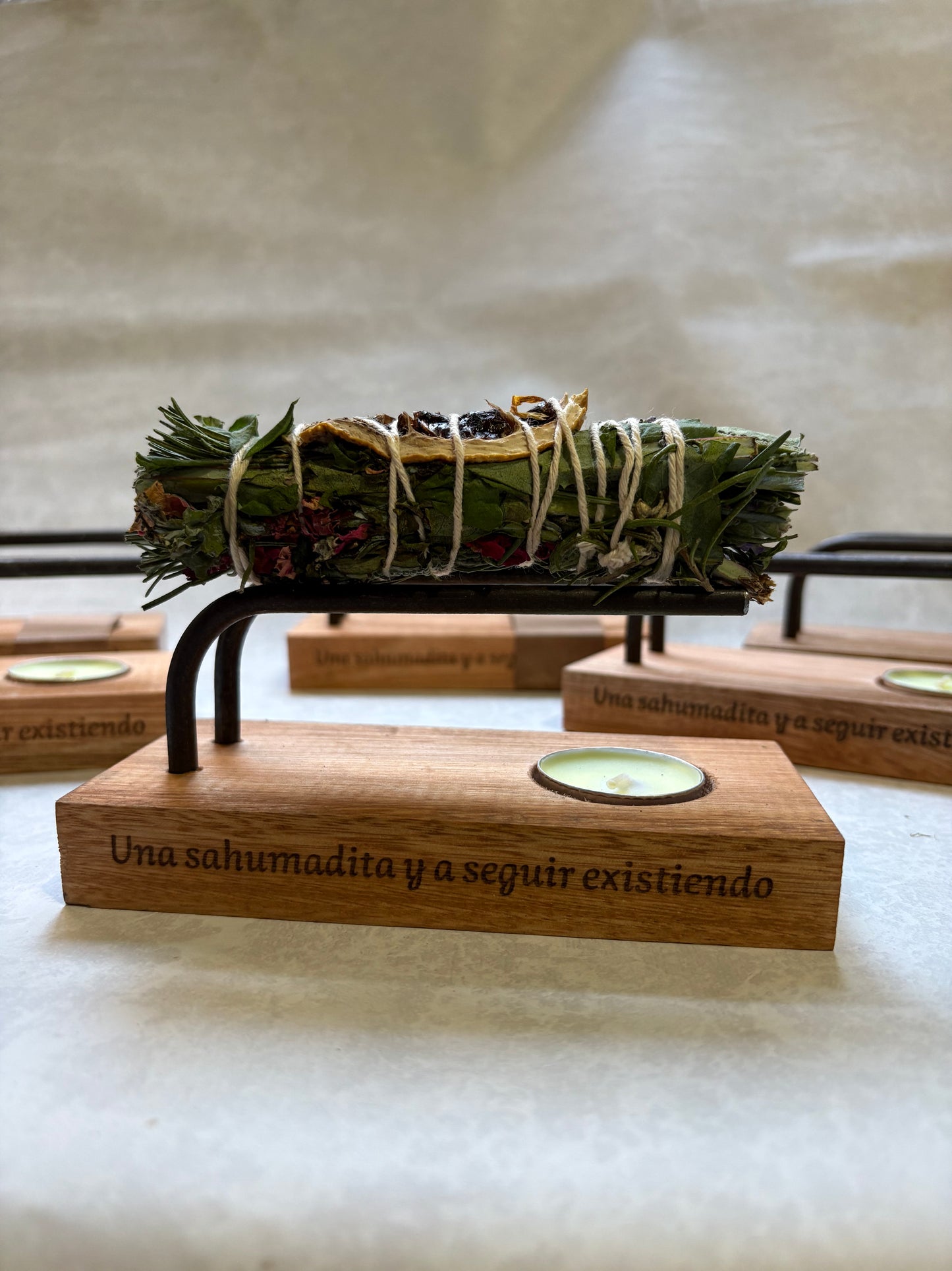 Porta ramillete / palo santo
