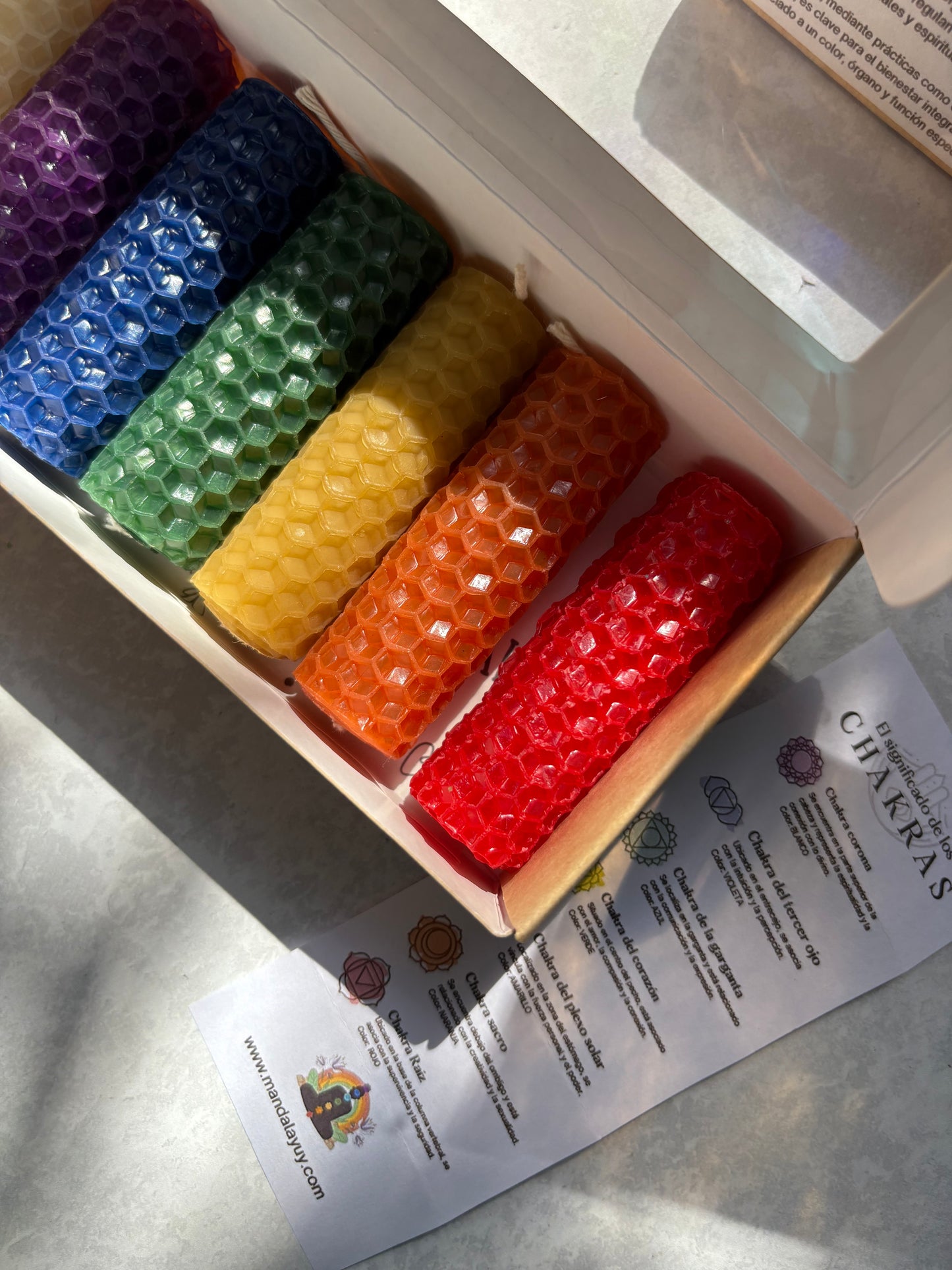 Velas de miel 7 chakras