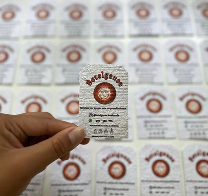 Tags de papel plantable x50