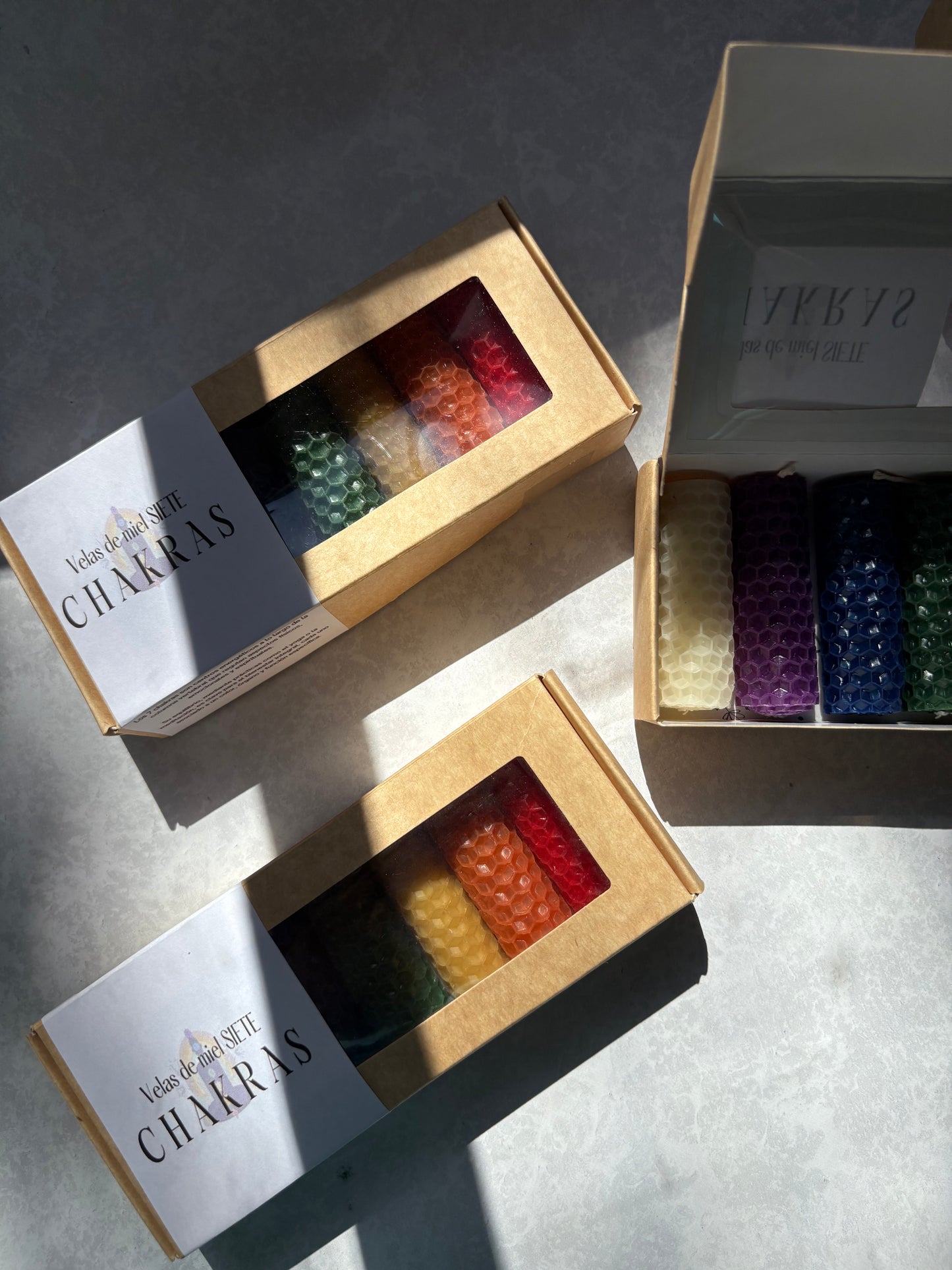 Velas de miel 7 chakras