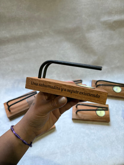 Porta ramillete / palo santo